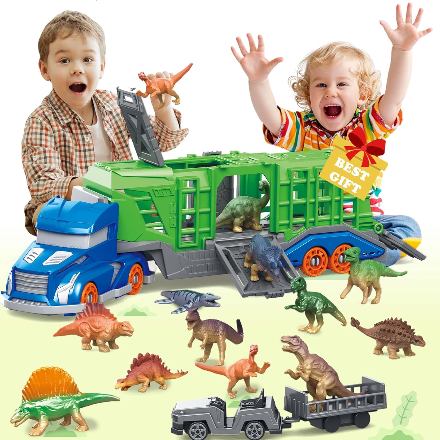 Kids Toys Under 1 Year - Dinozor Hayvan Taşıma Aracı Oyuncak Seti