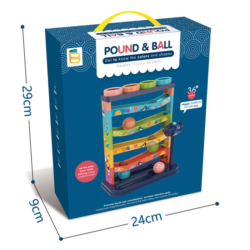Kids Toys Learning - Renkli 5 katmanlı parça slayt botanque