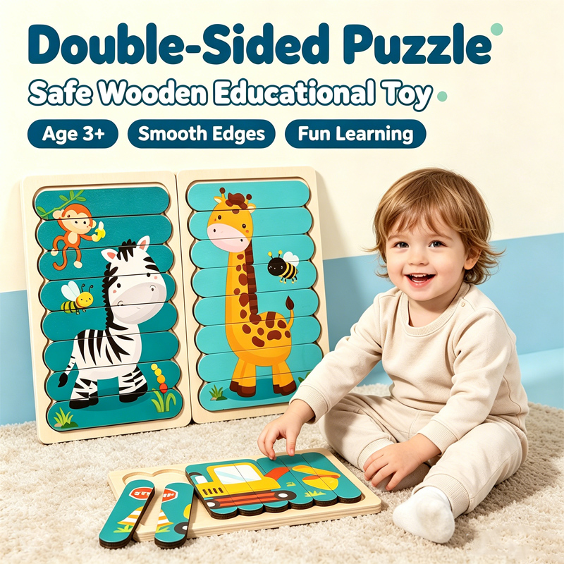 Kids Toys 2 Year Old - Montessori Oyuncakları 2 Yaş Ahşap Bulmacalar