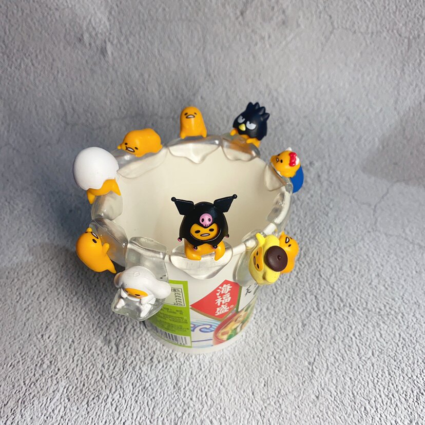 Kids Toys Under 1 Year - Sanrio Gudetama Bardak Kenarı Mini Figür