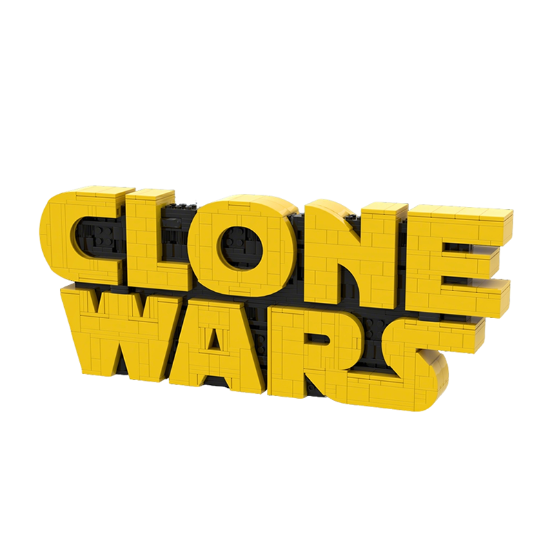 Kids Toys Logo - 742 adet MOC Klon Savaşları Logosu
