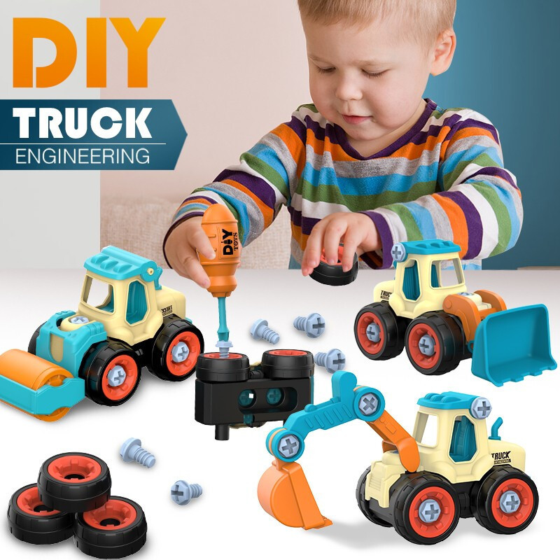 Kids Toys 2 Year Old - Somun Sökme Yükleme Boşaltma Mühendislik Kamyon
