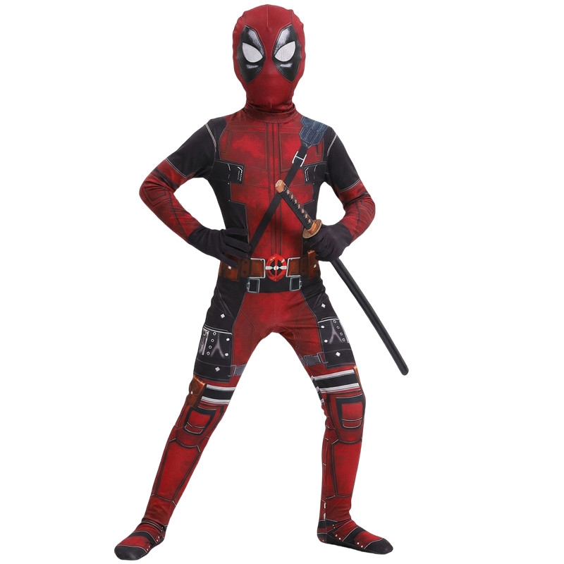 Kids Toys Bag - 3-12Y Çocuklar Deadpool Kostümü Kılıç Çantası