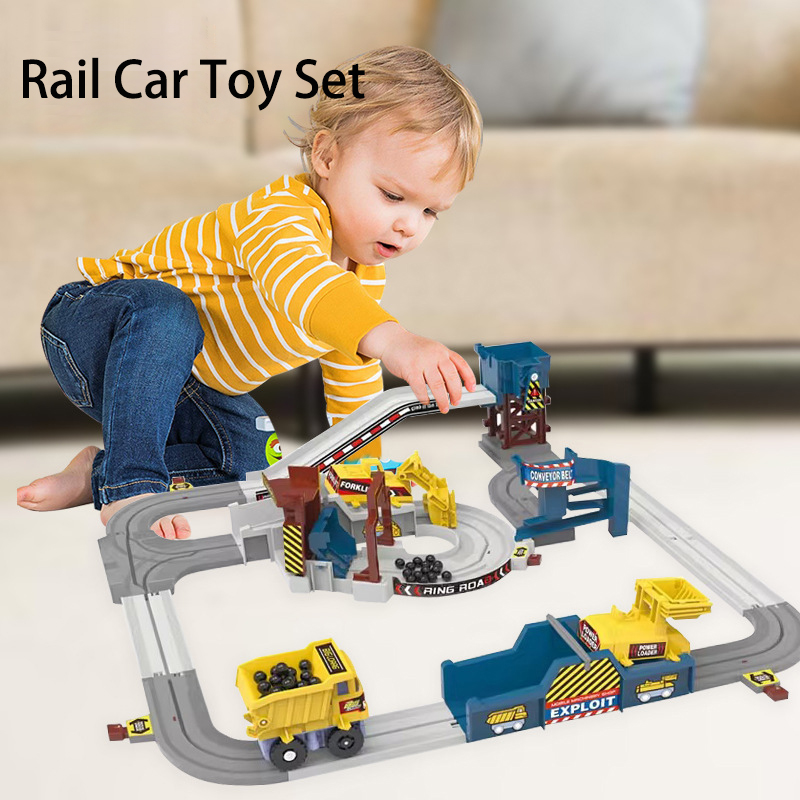 Kids Toys Under 1 Year - Macera Destekli Maden Arabası Pisti Yarış