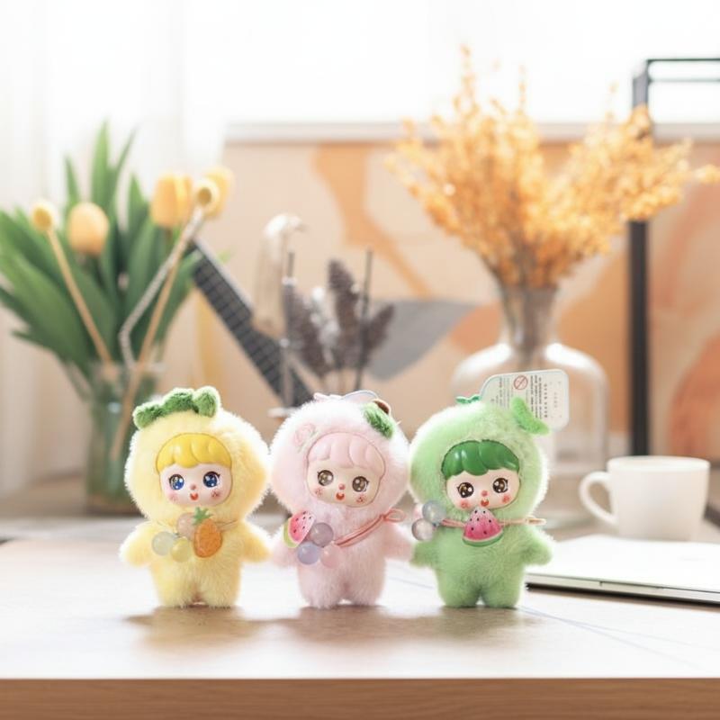 Kids Toys Bag - Sevimli Meyve Peluş Bebek Anahtarlık 10
