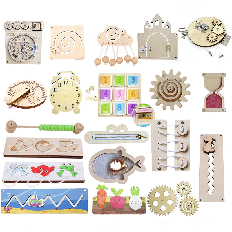 Kids Toys 2 Year Old - Bebek meşgul kurulu aksesuarları Montessori oyuncaklar