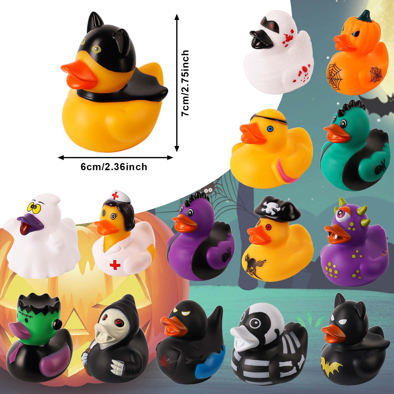 12/24/36PC cadılar bayramı pla - Rubber Duck Bath incelemesi ve fiyatı