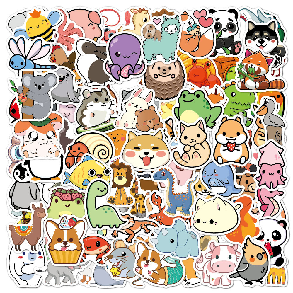 100 adet Komik Hayvan Çıkartma - Kids Toys Logo incelemesi ve fiyatı