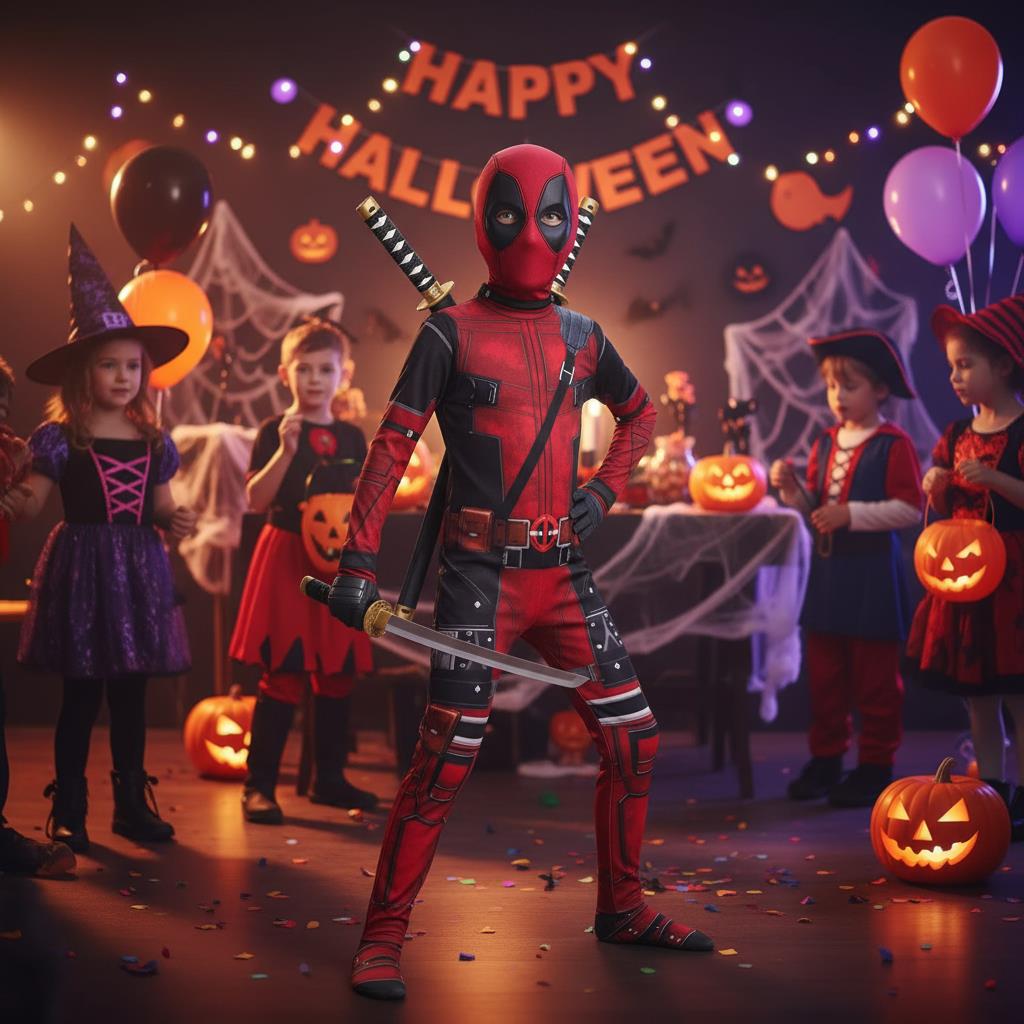 3-12Y Çocuklar Deadpool Kostüm - Kids Toys Bag incelemesi ve fiyatı
